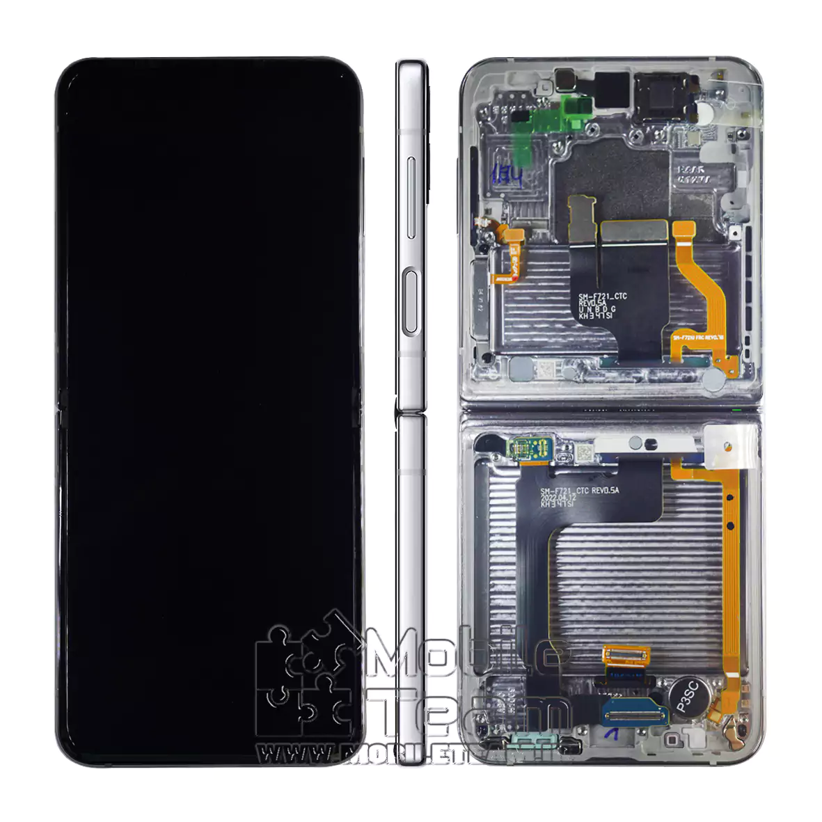 LCD/TOUCH SAMSUNG ZFLIP4 5G-F721 INNER SILVER+F